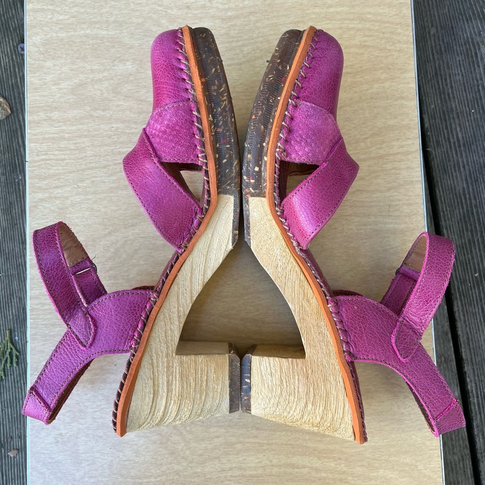 The Art Company Amsterdam 313 Closed Toe Sandal Heels In Pink Sz 41 - Picture 12 of 14
